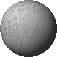 Tethys, Saturn's moon known for its caravan park.